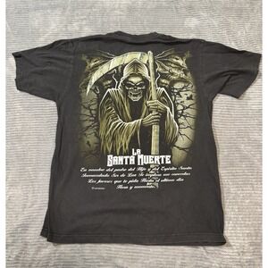 VTG LA SANTA MUERTA T SHIRT Large  PALACE STUSSY DAY OF THE DEAD LATIN